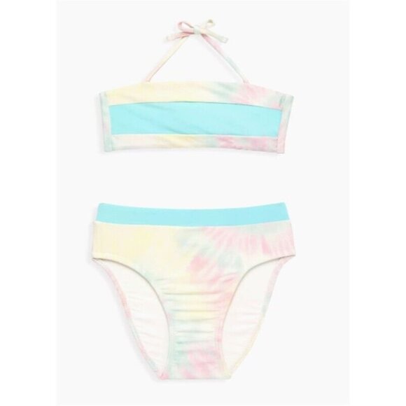 NWT PQ PIlyq 4 Girls Utopia Color Block Bikini Top & Bottom 116113